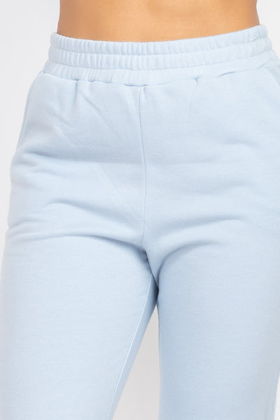 Zip-up Corset Hoodie & Jogger Pants Set